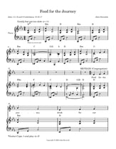Food for the Journey Unison choral sheet music cover